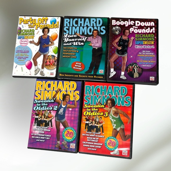 🌈Richard Simmons Workout CD’s 5 bundle - Picture 1 of 9